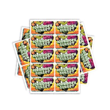 Forbidden Sunset Rectangle / Pre - Roll Label - Pre - Roll (10.16cm x 6.7cm)