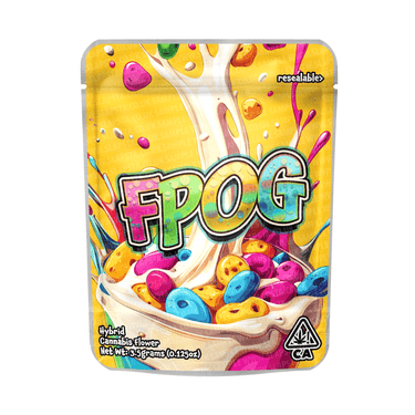 FPOG Mylar Pouches Pre - Labeled - 3.5g (1/8oz)