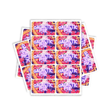 Galactic Pie Rectangle / Pre - Roll Label - Pre - Roll (10.16cm x 6.7cm)