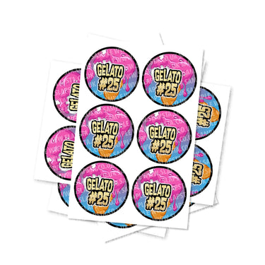 Gelato #25 Circular Stickers - 2.5cm / 25pcs