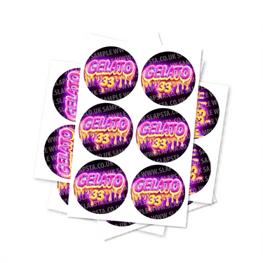 Gelato 33 Circular Stickers - 2.5cm