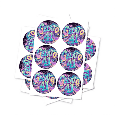 Gelato 41 Circular Stickers - 2.5cm