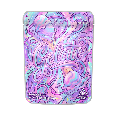 Gelato Mylar Pouches Pre - Labeled - 3.5g (1/8oz)
