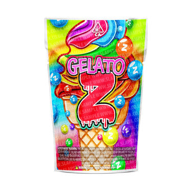 Gelato Zkittlez Mylar Pouches Pre - Labeled - 3.5g (1/8oz)