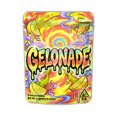 Gelonade Mylar Pouches Pre - Labeled - 3.5g (1/8oz)