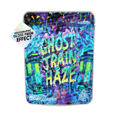 Ghost Train Haze Holo Mylar Sticker Packs - 3.5g (1/8oz)
