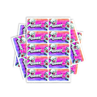 Ghostz Rectangle / Pre-Roll Label - Pre-Roll (10.16cm x 6.7cm) / 10