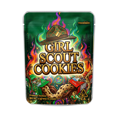 Girl Scout Cookies Mylar Pouches Pre - Labeled - 3.5g (1/8oz)
