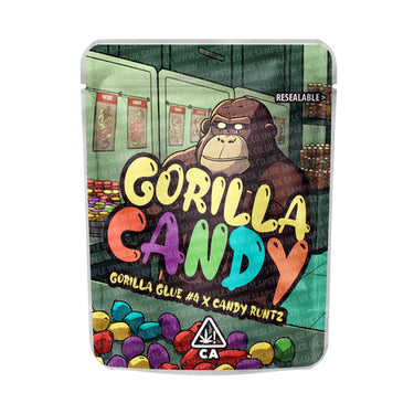 Gorilla Candy Mylar Pouches Pre - Labeled - 3.5g (1/8oz)