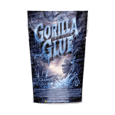Gorilla Glue 4 Mylar Pouches Pre - Labeled - 3.5g (1/8oz)
