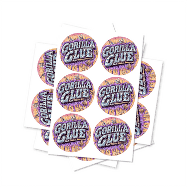 Gorilla Glue Circular Stickers - 2.5cm