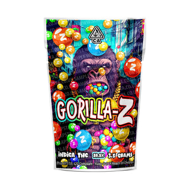 Gorilla Z Mylar Pouches Pre - Labeled - 3.5g (1/8oz)