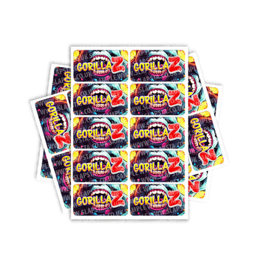 Gorillaz Rectangle / Pre-Roll Label - Pre-Roll (10.16cm x 6.7cm) / 10
