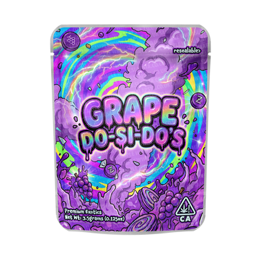 Grape Dosidos Mylar Pouches Pre - Labeled - 3.5g (1/8oz)