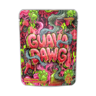 Guava Dawg Mylar Pouches Pre - Labeled - 3.5g (1/8oz)