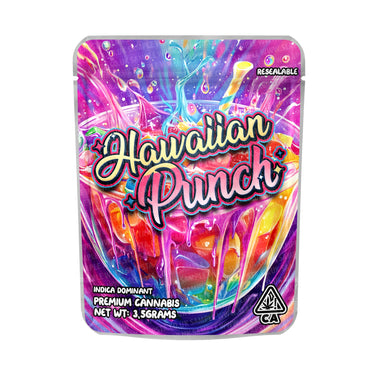Hawaiian Punch Mylar Pouches Pre - Labeled - 3.5g (1/8oz)