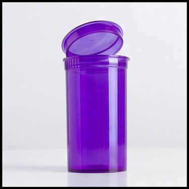 19dr (3.5g) Translucent Purple Pop Top Bottles