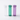 Medium tamper-evident shrink bands applied to clear, green and purple 13 dram (2g) pop-top vials