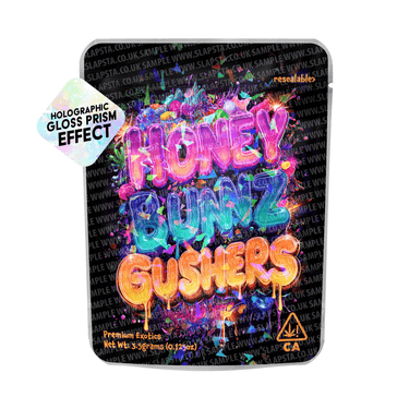 Honey Bunz Gushers Holo Mylar Sticker Packs - 3.5g (1/8oz)