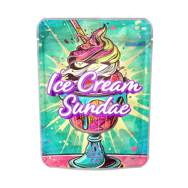 Ice Cream Sundae Mylar Pouches Pre - Labeled - 3.5g (1/8oz)