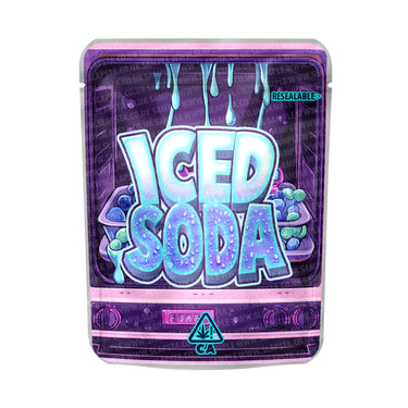 Iced Soda Mylar Pouches Pre - Labeled - 3.5g (1/8oz)