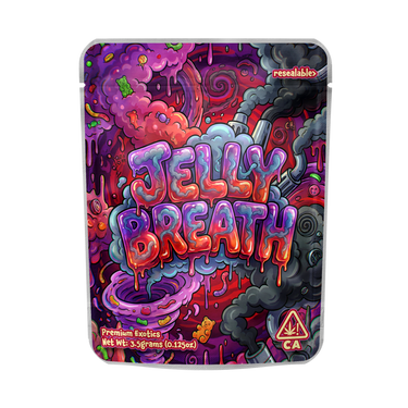 Jelly Breath Mylar Pouches Pre - Labeled - 3.5g (1/8oz)