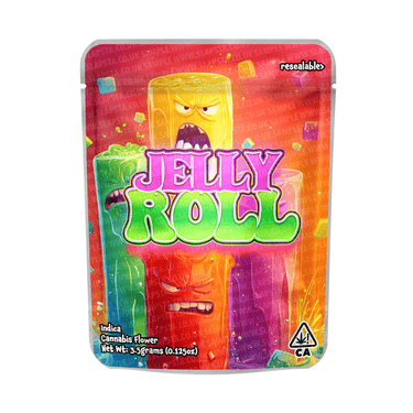 Jelly Roll Mylar Pouches Pre - Labeled - 3.5g (1/8oz)