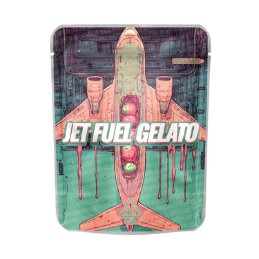 Jetfuel Gelato Mylar Pouches Pre - Labeled - 3.5g (1/8oz)