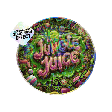 Jungle Juice Circle Holo Mylar Sticker Packs - SLAPSTA