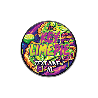 Key Lime Pie 7ml Glass Concentrate Jars - 16pcs / Top Label Only / Gloss