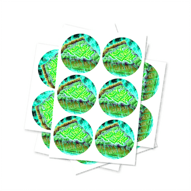 Key Lime Pie Circular Stickers - 2.5cm