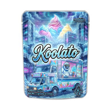 Koolato Mylar Pouches Pre - Labeled - 3.5g (1/8oz)