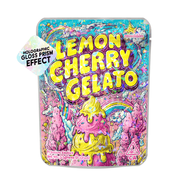 Lemon Cherry Gelato Mylar Sticker Packs - 3.5g (1/8oz)
