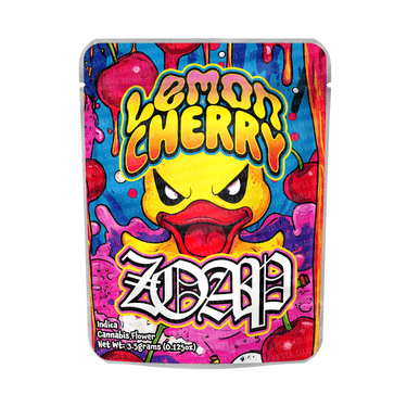 Lemon Cherry Zoap Mylar Pouches Pre - Labeled - 3.5g (1/8oz)