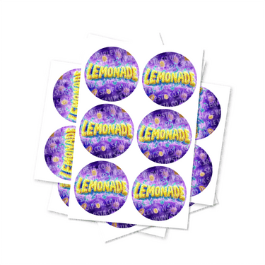 Lemonade Circular Stickers - 2.5cm