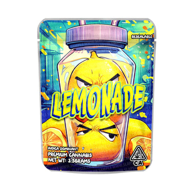 Lemonade Mylar Pouches Pre - Labeled - 3.5g (1/8oz)