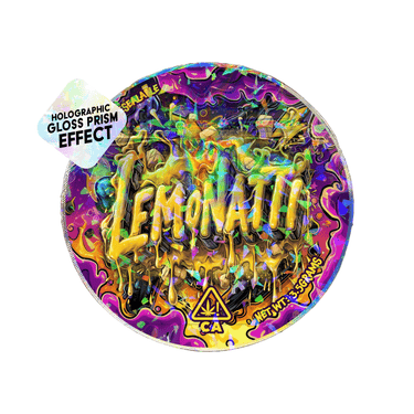 Lemonatti Circle Holo Mylar Sticker Packs - SLAPSTA