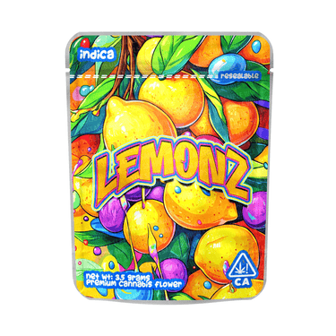 Lemonz Mylar Pouches Pre - Labeled - 3.5g (1/8oz)