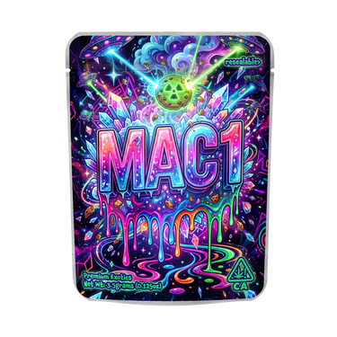 Mac Mylar Pouches Pre - Labeled - 3.5g (1/8oz)
