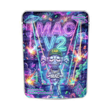 MAC V2 Mylar Pouches Pre - Labeled - 3.5g (1/8oz)