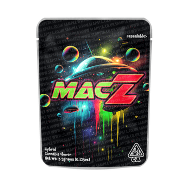 Mac Z Mylar Pouches Pre - Labeled - 3.5g (1/8oz)
