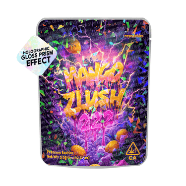 Mango Zlush 222 Mylar Sticker Packs - 3.5g (1/8oz)