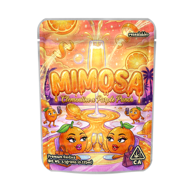 Mimosa Mylar Pouches Pre - Labeled - 3.5g (1/8oz)