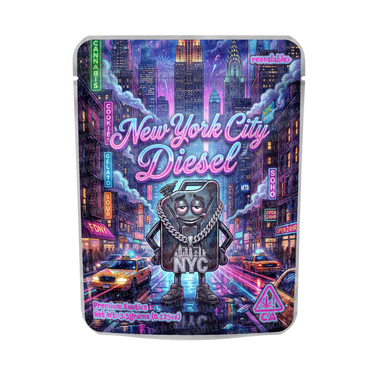 New York City Diesel Mylar Pouches Pre - Labeled - 3.5g (1/8oz)