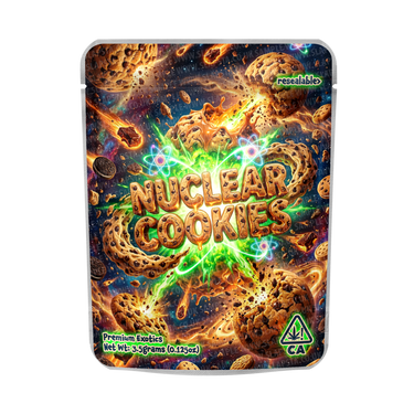 Nuclear Cookies Mylar Pouches Pre - Labeled - 3.5g (1/8oz)