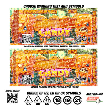 Orange Candy UV Miron Jars - SLAPSTA