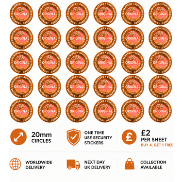 Original 20mm Circle Holograms - Bronze