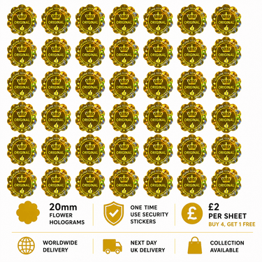 Original Seal Security Holograms - 15mm
