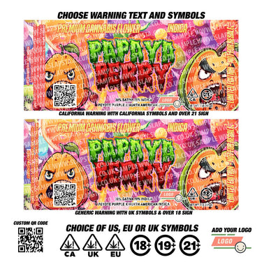 Papaya Berry UV Miron Jars - SLAPSTA