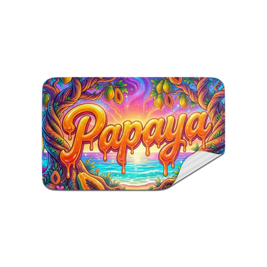 Papaya Rectangle / Pre - Roll Labels - Pre - Roll (10.16cm x 6.7cm)